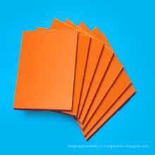 Plaque phénolique laminée de papier isolant orange